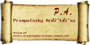 Przepolszky Arétász névjegykártya
